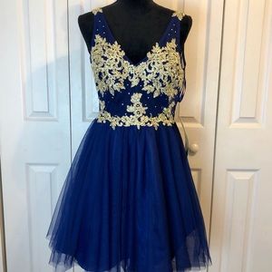 Blue Homecoming Dress